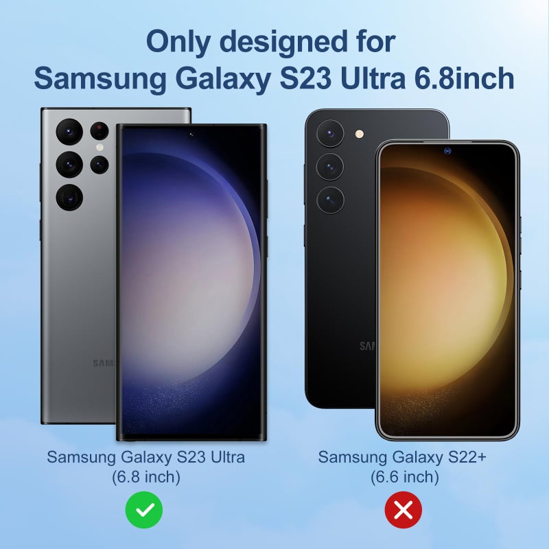 LK 3 Pack for Samsung Galaxy S23 Ultra Screen Protector [Not Glass] [Support Fingerprint Unlock] Touch Sensitive, Anti-Scratch 3D Curved Max Coverage Screen Protector for Samsung Galaxy S23 Ultra - Image 2