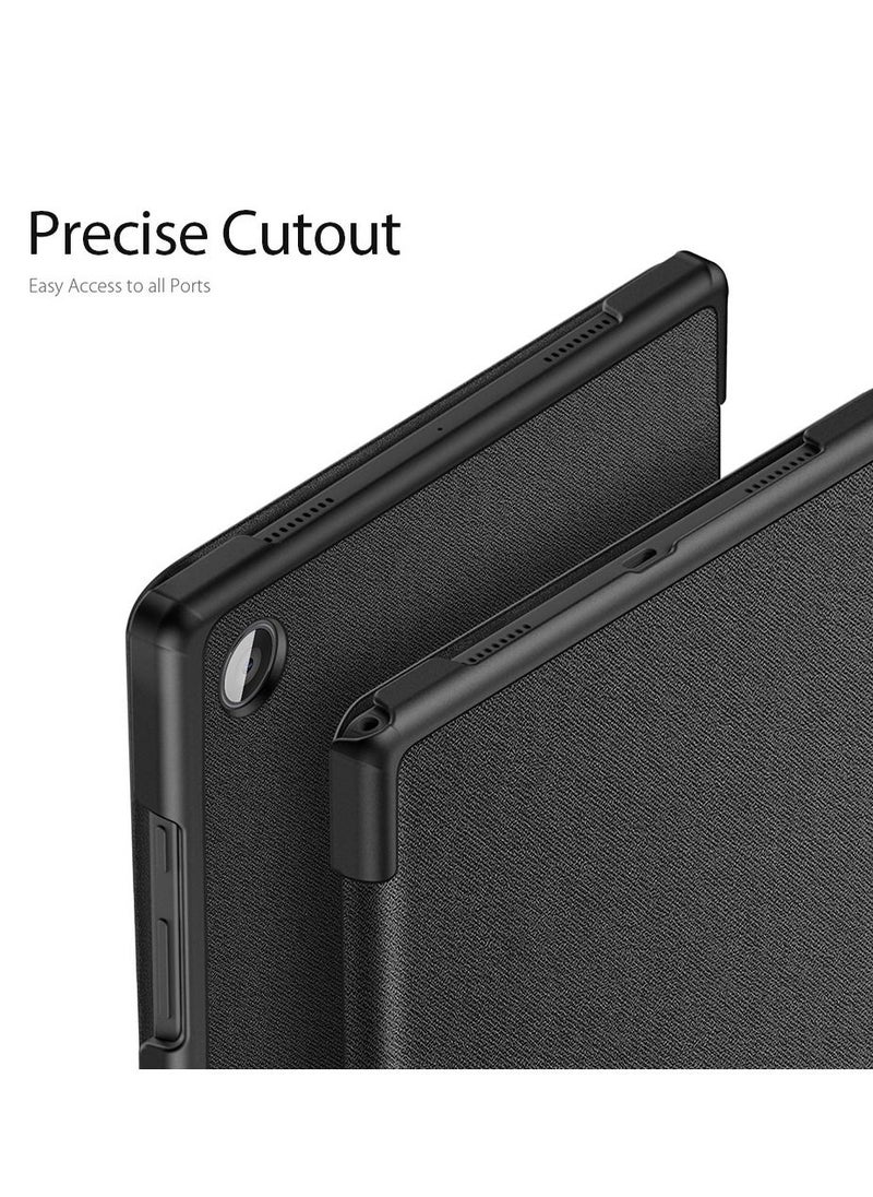 DUX DUCIS Dux Ducis Domo Series Horizontal Flip Magnetic PU Leather Case with Three folding Holder For Samsung Galaxy Tab A8 X200/X205 10.5 Inch (Black)  - Image 4