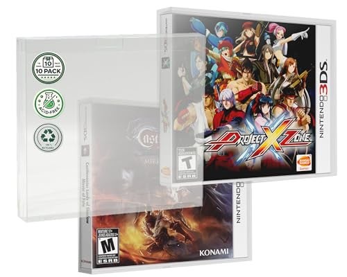 MALKO 10 Pack Video Game Protector Compatible with Nintendo 3DS Game Case | Clear Plastic Sleeve Cover - Image 1