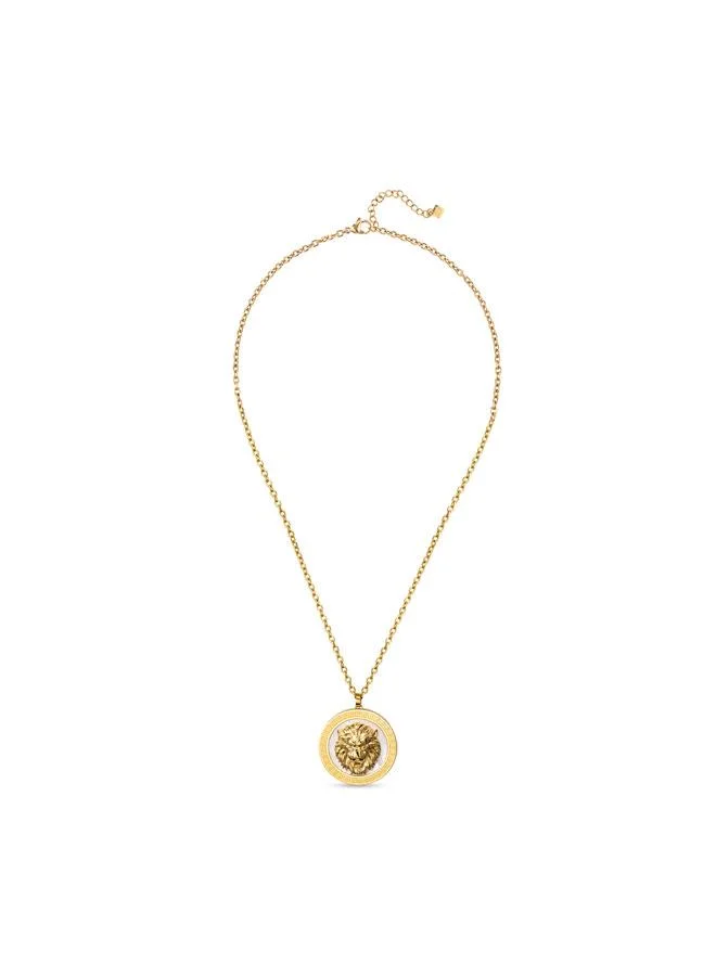 غاي لاروش Leonie Yellow Gold Plated Stainless Steel Pendant Necklace for Women