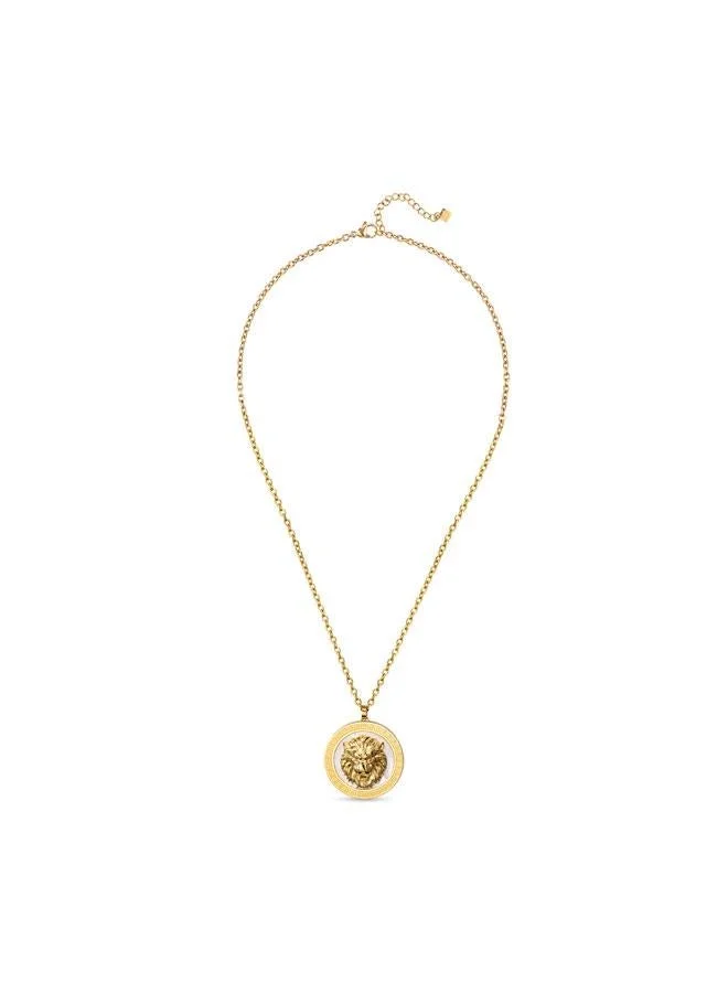 غاي لاروش Leonie Yellow Gold Plated Stainless Steel Pendant Necklace for Women