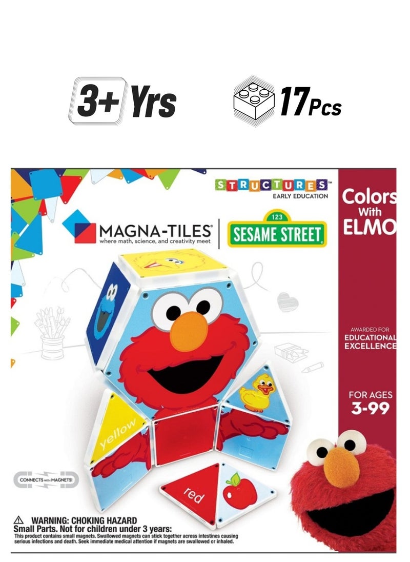 MAGNA-TILES - CreateOn Sesame Street | Colors with Elmo - Image 1