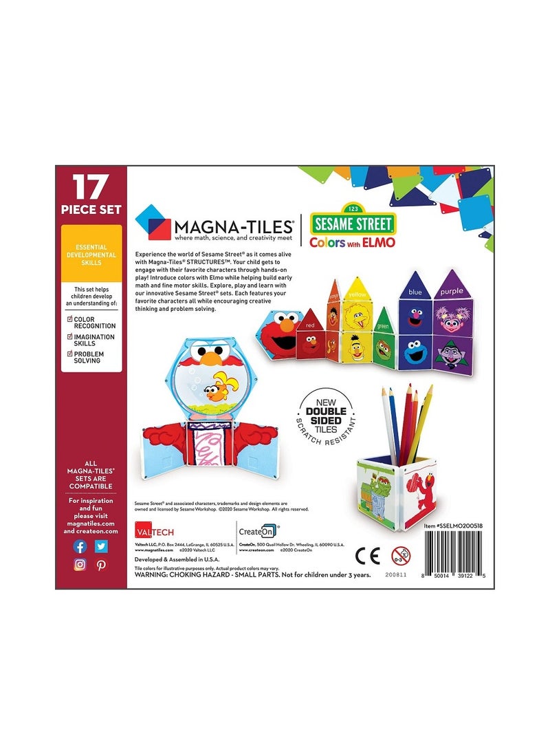 MAGNA-TILES - CreateOn Sesame Street | Colors with Elmo - Image 1