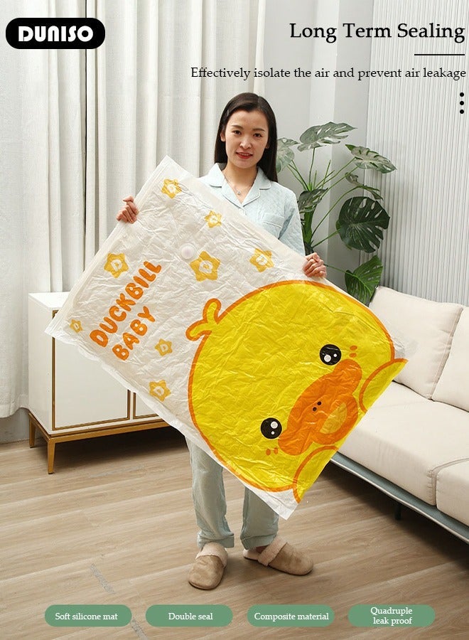 DUNISO Vacuum Storage Bags with Electric Pump- Pack of 10 (2 Jumbo + 2 Large + 2 Medium + 4 Small) Reusable Compression Bags Space Saver for Packing, Clothes, Comforters, Blankets - Image 3