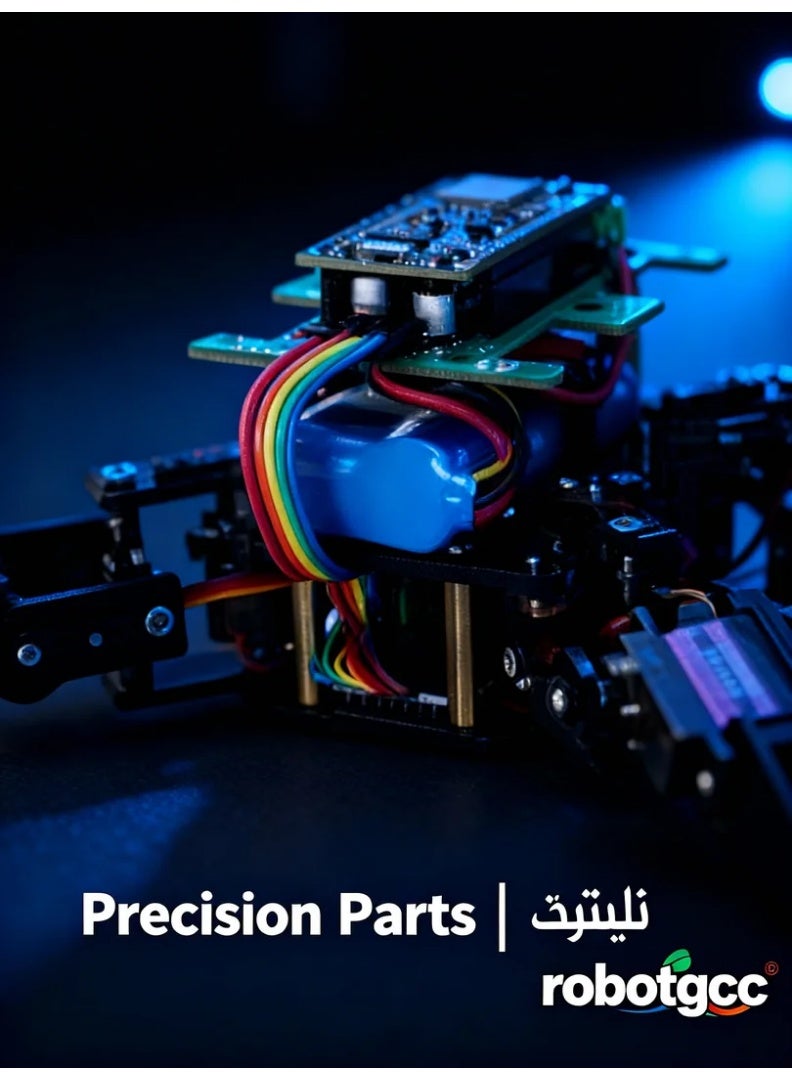 Quadruped Bionic Robot Kit – ESP8266 Wi-Fi Control | Real-Time App Operation | Metal Gear Servos | Compatible with Arduino & Block Coding | STEM Educational Robotics Platform