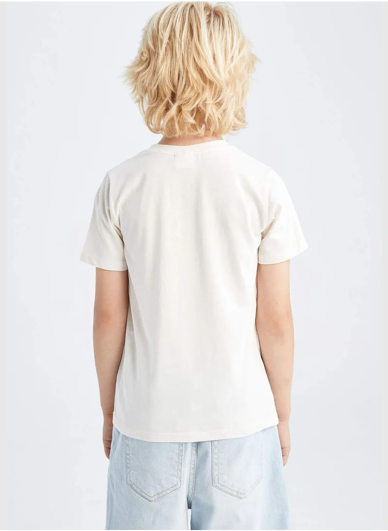 DeFacto Regular Fit Short Sleeve Tiger Print T-Shirt