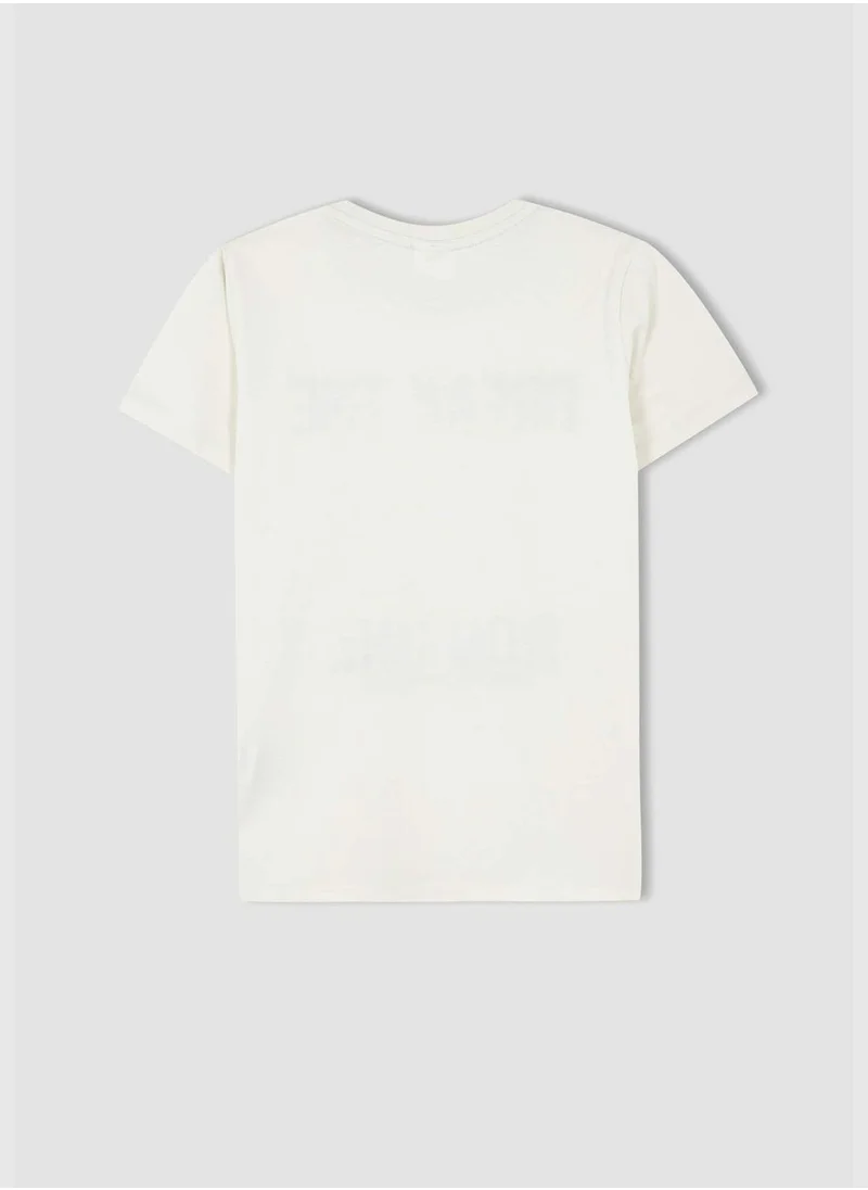 DeFacto Regular Fit Short Sleeve Tiger Print T-Shirt