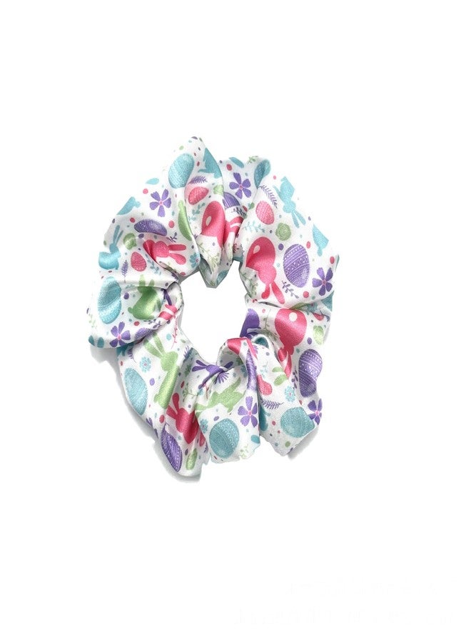 BBTDIN Easter Hair Scrunchies Easter Egg Ponytail Holders Easter Day Hair Scrunchy Tie JHE50 (B4) - Image 3