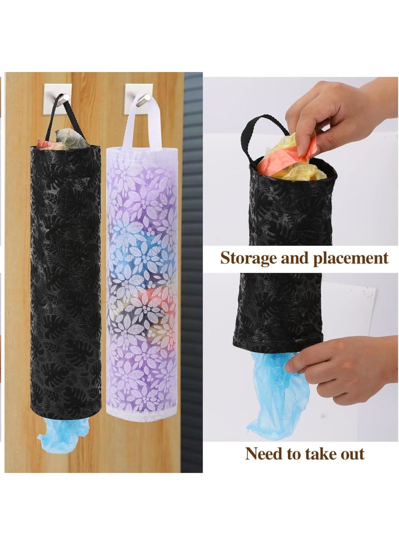 Cobest Plastic Bag Holder, 4 Pack Grocery Bag Holder, for Kitchen Hanging Mesh Storage Organizer Plastic Bags Mesh Hanging Storage Dispenser Trash Bag Holder Shopping Bag Holder - Image 3