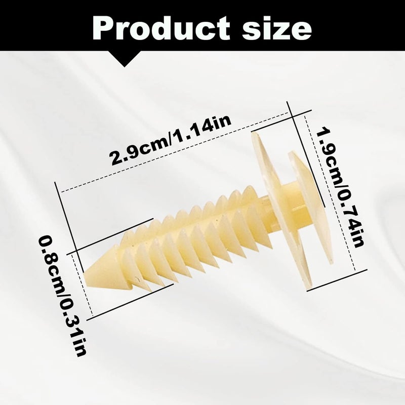 TOPCNOEM 50pcs Nylon Door Trim Panel Retainer Clips - Image 2