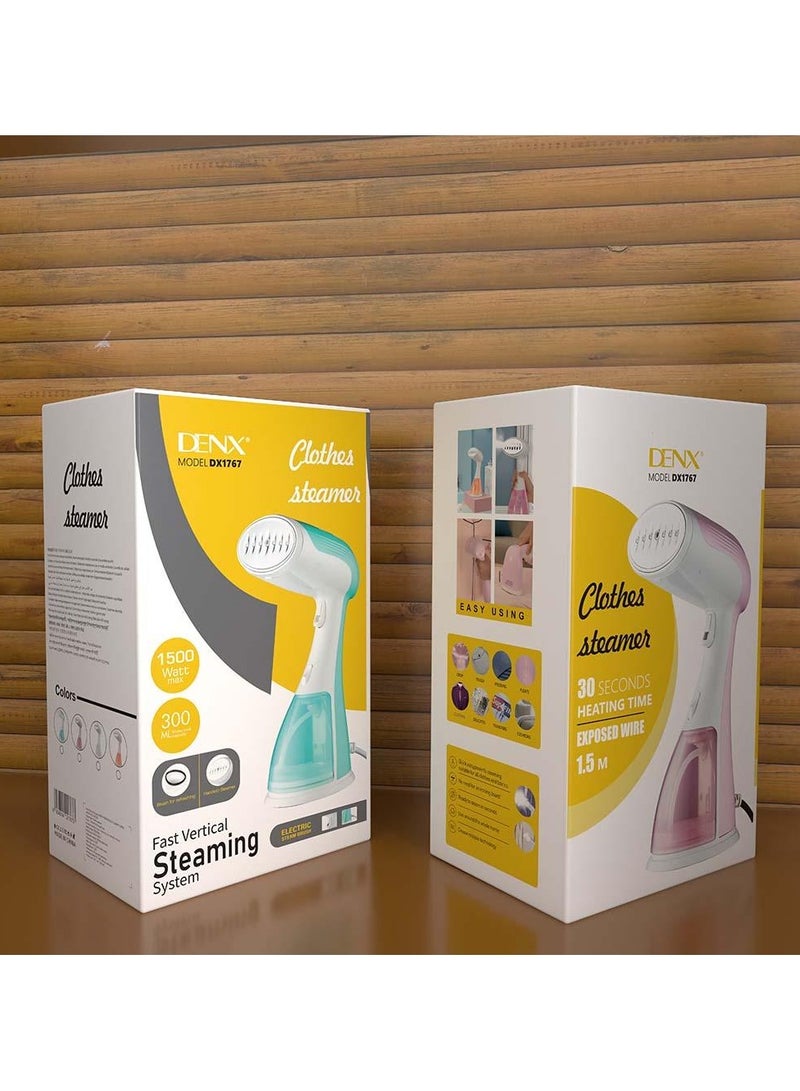 Denx Portable Steam Iron with 30g/min Strong Steam, 25s Fast Heating, Perfect Handheld Garment Steamer for Home and Travel - Image 3