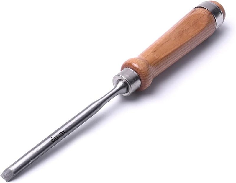 Chrome Vanadium Steel Wood Carving Gouge Chisel Set 6mm 24mm Carpenter Tool - Image 1