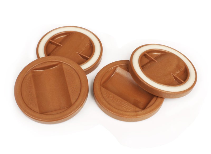 Slipstick CB840 3-1/4 Inch Bed Roller / Furniture Wheel Gripper Caster Cups (Set of 4) Caramel Color,Large - Image 2