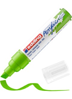Edding 5000 Thick Tip Acrylic Marker - Yellow-Green - 5-10mm Cut Tip  - Image 1