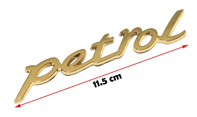 Incognito Petrol Emblem Sticker for Car Fuel Tank, Metal (Gold) - Image 2