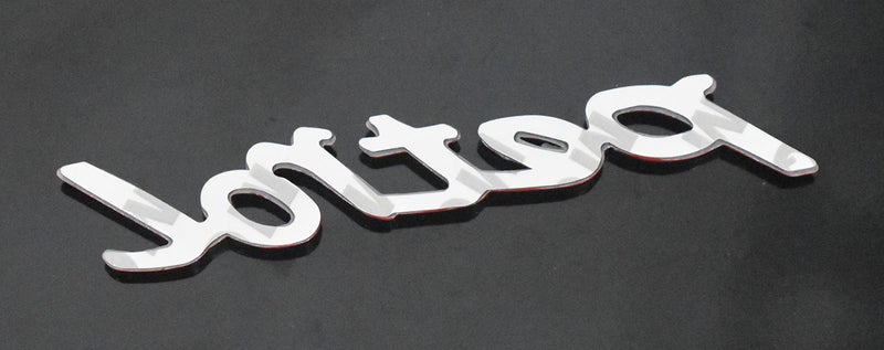 Incognito Petrol Emblem Sticker for Car Fuel Tank, Metal (Gold) - Image 3