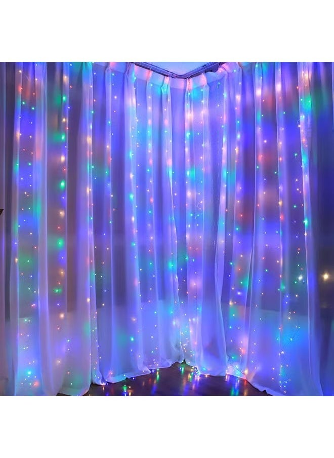 X-level - 3Mx3M String Lights, 2800k 120 LED Powered Fairy Lights with 8 Lighting Modes Waterproof Decoration Copper Wire Lights for Patio Yard Trees Wedding Party Strings For Window Curtain Light - Image 1