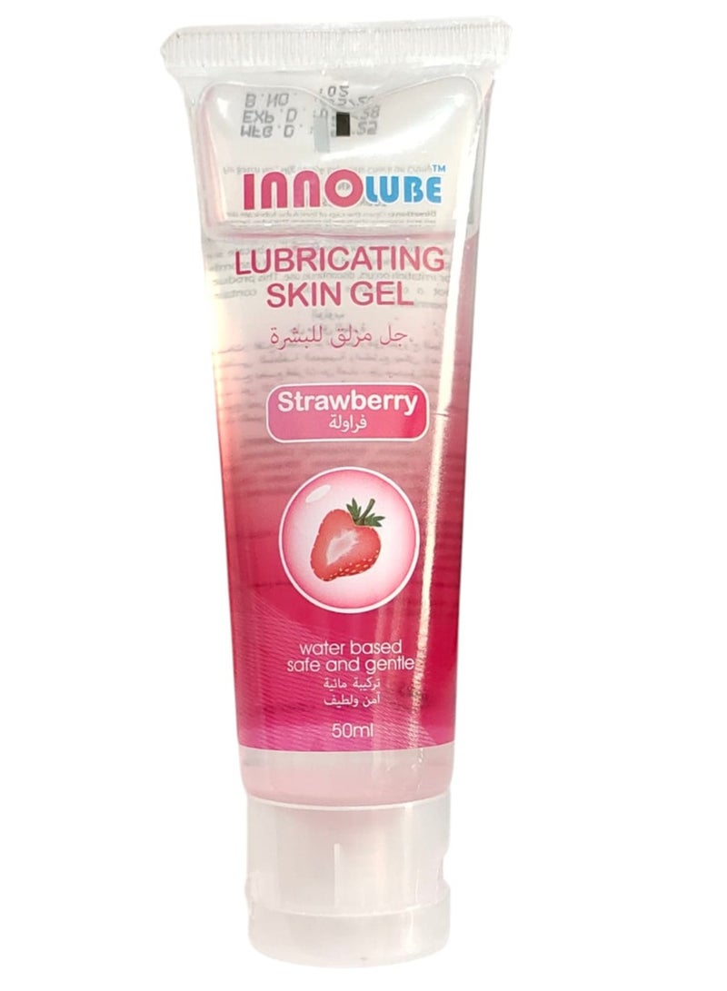 InnoLube Two Pieces Of Lubricating Gel Strawberry Water Based Safe And Gentle 2X50 ml - Image 3
