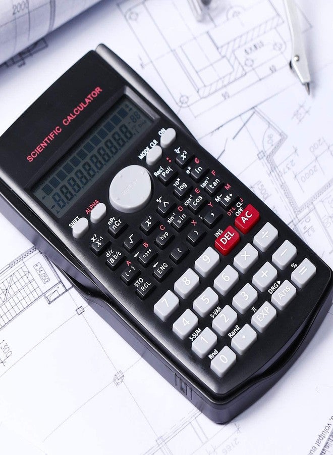 Lumevo Scientific Calculator – 240 Functions, 2-Line Display, Dual Power, 12-Digit – Ideal for Students, Exams, Engineers, Office Use (Black) - Image 3