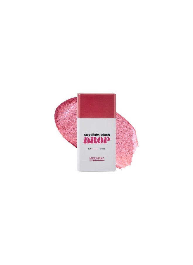 MIGUHARA MIGUHARA Spotlight Blush Drop (Sugar Fairy) | Luminous Rosy Cheek | Skincare-Infused Hydrating Formula | Vegan Certified | Natural Radiance | Buildable Color | All Skin Types | 1.01 fl oz  - Image 1