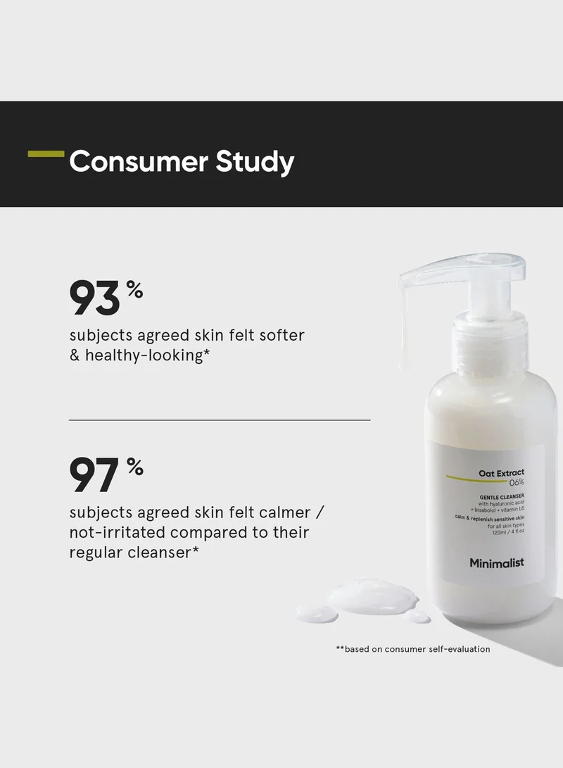 Minimalist Skincare Oat Extract 6% Face Cleanser
