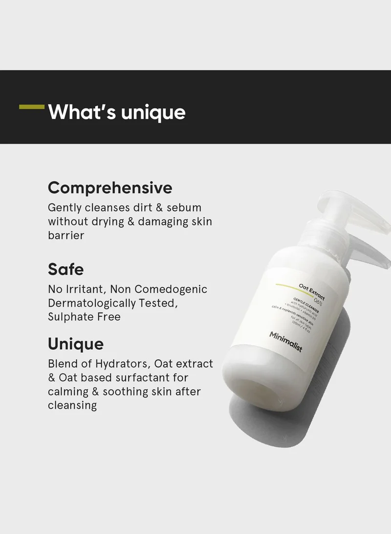 Minimalist Skincare Oat Extract 6% Face Cleanser