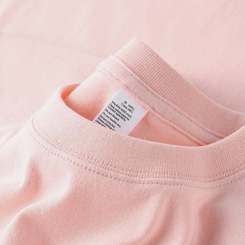 Xinjiang cotton 300g heavyweight pure cotton short-sleeved T-shirt men's solid color round neck loose plus-size base shirt women's summer - Image 2