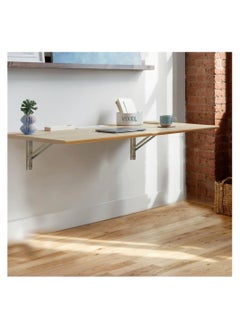 Vixel VIXEL Folding Stainless Steel Shelf Brackets 10 Inch for Shelf and Table Work Bench   2 piece Set  - Image 2