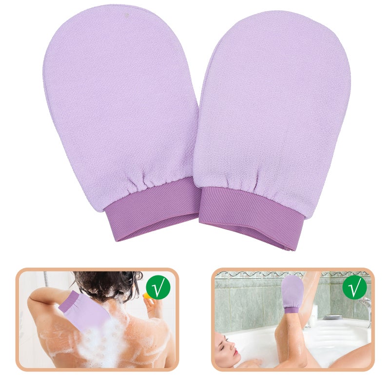 🚽 قفازات استحمام لتقشير الجسم الجفاف وخفيف الوزن - Image 1
