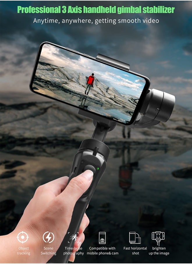 CozyNest 3-Axis Smartphone Gimbal Stabilizer for Android & iPhone, Handheld Phone Stabilizer for Video Recording with Face/Object Tracking, Anti-Shake Gimbal for Vlogging, YouTube, TikTok  - Image 2