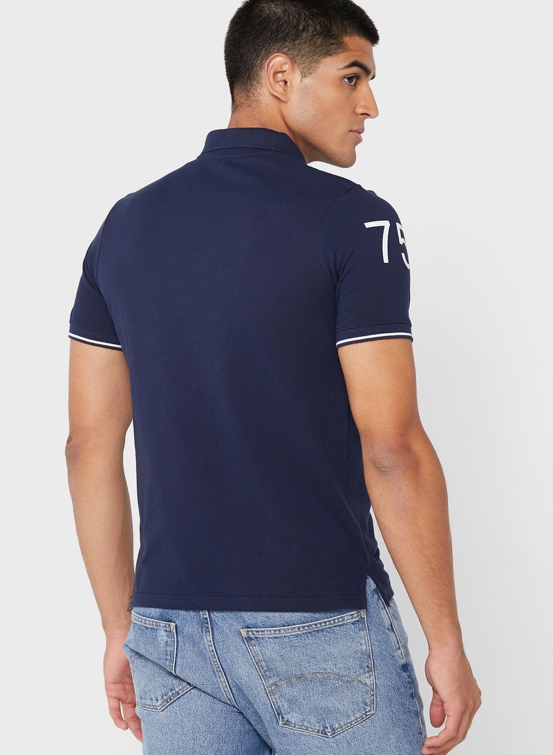 Seventy Five Colourblock Polo Shirt - Image 2