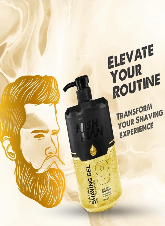 Nishman Fresh Active Shaving Gel 8 GOLD ONE - Image 3