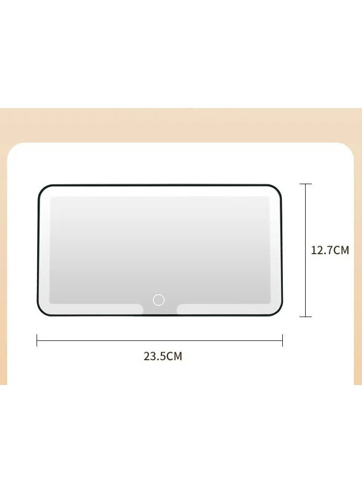 Rechargeable Sun Visor Vanity Mirror for Car with 3 Light Modes & Dimmable Touch Screen - Stylish Car Accessory for Women and Girls - Image 4