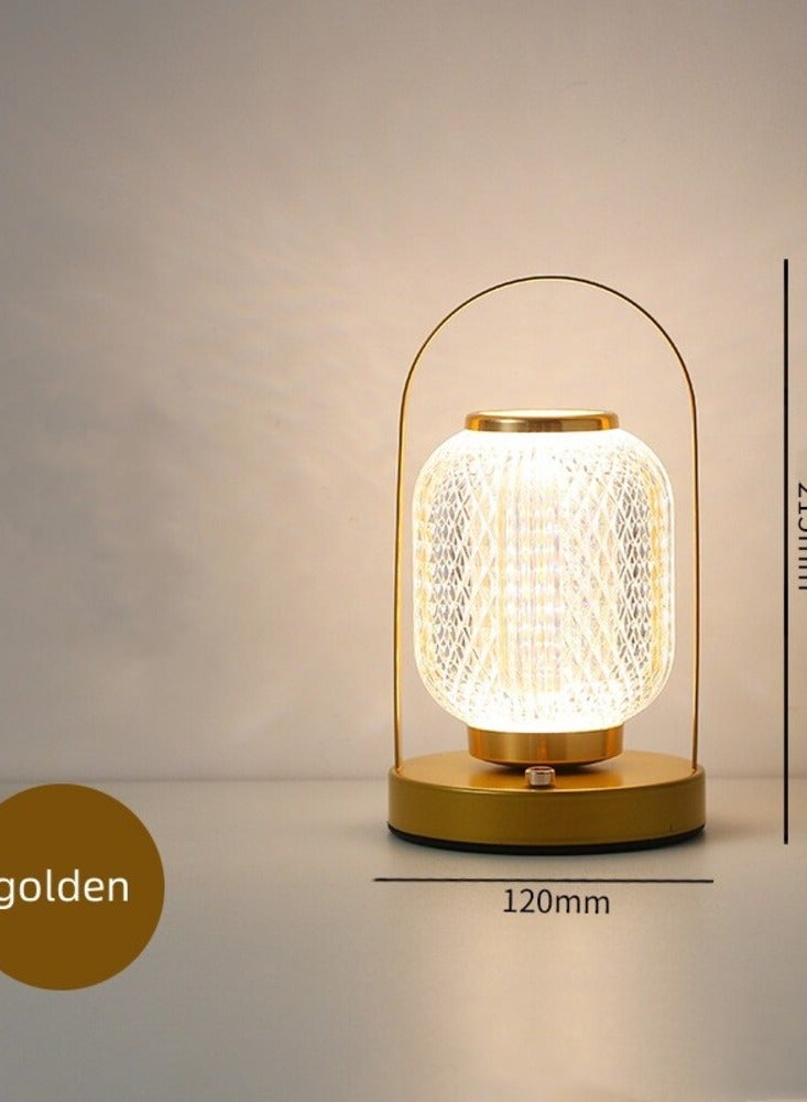 Happy Light Rechargeable Acrylic Diamond Table Lamp White - Image 5