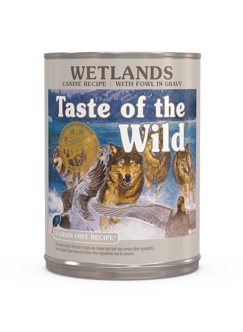 Taste of the Wild Wetlands Canine Recipe With Roasted Fowl Wet Dog Food 390g 