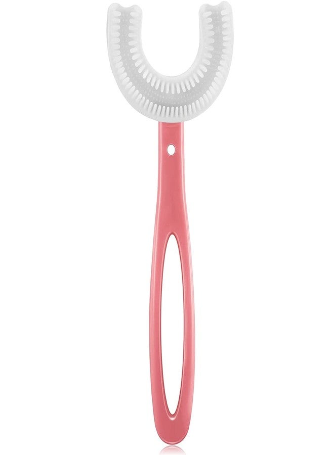OCER Kids U-Shaped Kids Manual Toothbrush Food Grade Soft Silicone Brush Head, Teeth Cleaning Brush For Kids,Blue - Image 3