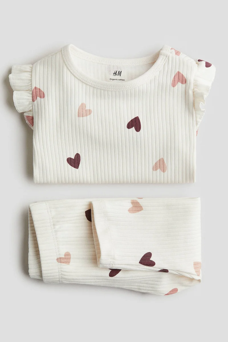 H&M Ribbed cotton set