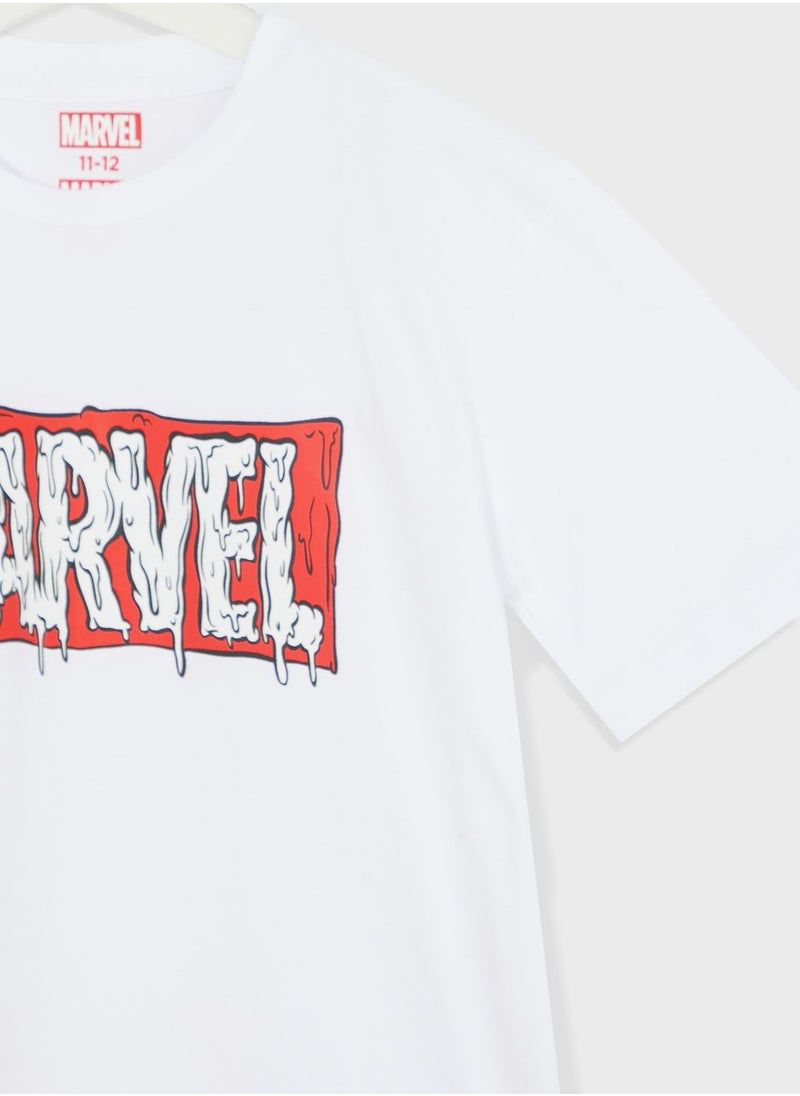 MARVEL - Marvel  Teen Boys Graphic Printed Tee - Image 1