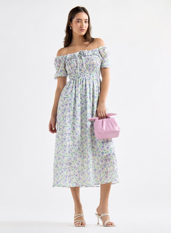 Splash FAV Floral Print Midi Dress - Image 2
