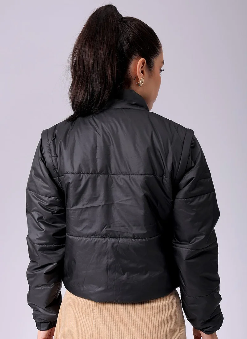 مرفوعة Women Regular Fit Solid Puffer Jacket