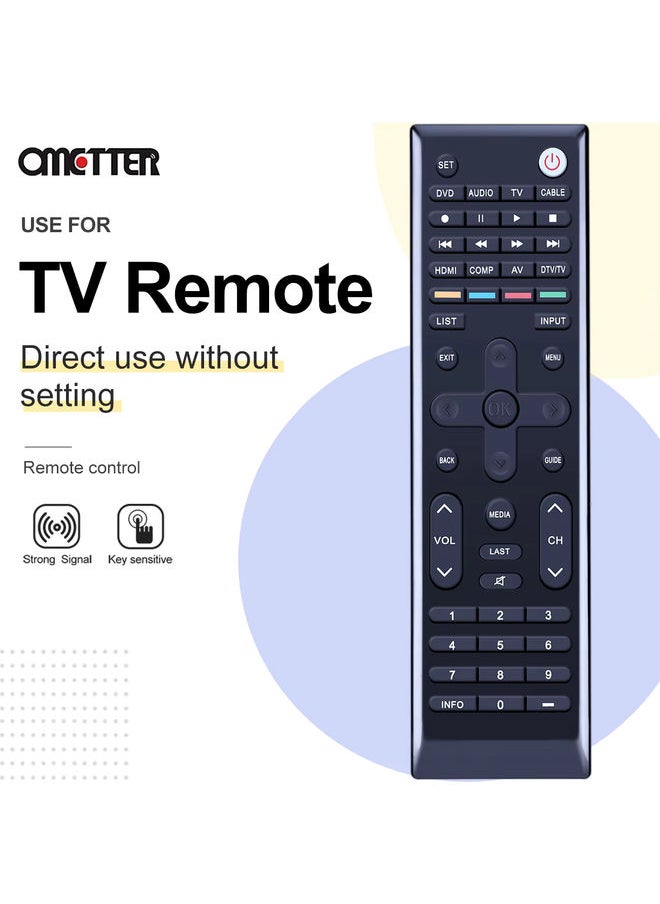 OMETTER - Universal TV Remote Control for VIZIO D24f F1 D32f F1 D43f F1 D50f F1 P75 E1 D24fF1 D32fF1 D43fF1 D50fF1 P75E1 E43 E2 Hot - Image 1