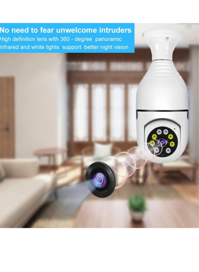 WiFi Connection Voice intercom Mobile Detection Alarm Function Home System 1080P E27 Two Way Audio Network Wireless Camcorder