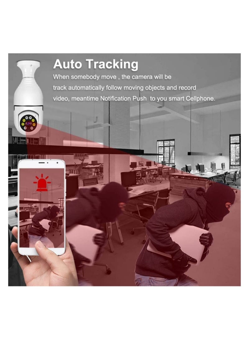 WiFi Connection Voice intercom Mobile Detection Alarm Function Home System 1080P E27 Two Way Audio Network Wireless Camcorder