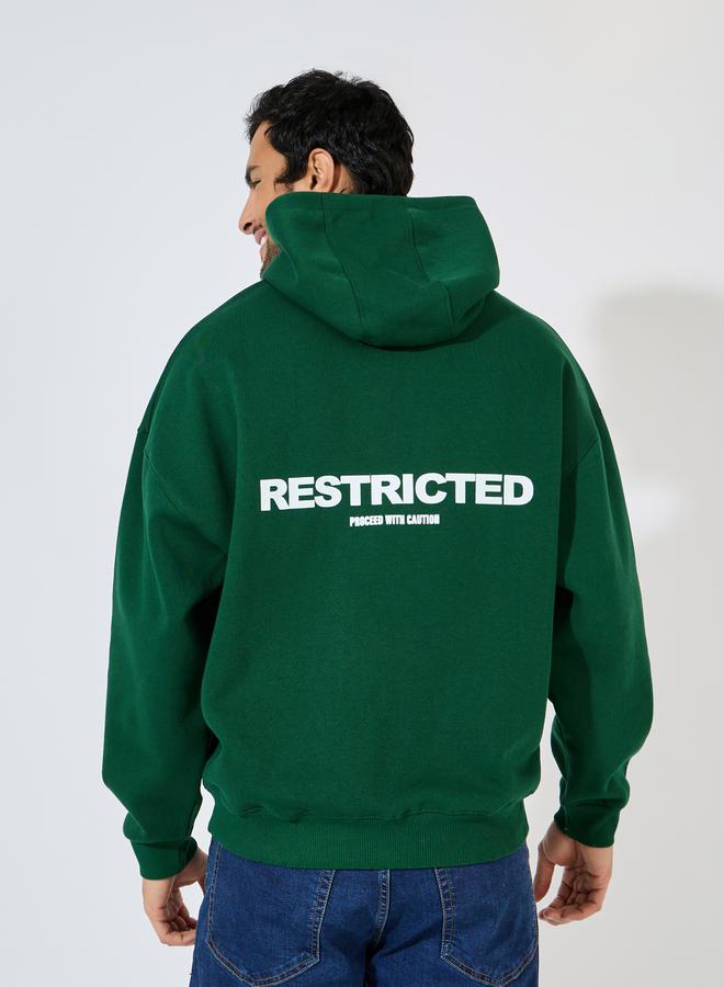 Styli Back Print Heavy Oversized Hoodie - Image 5