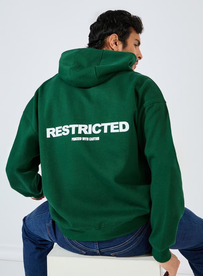 Styli Back Print Heavy Oversized Hoodie - Image 2