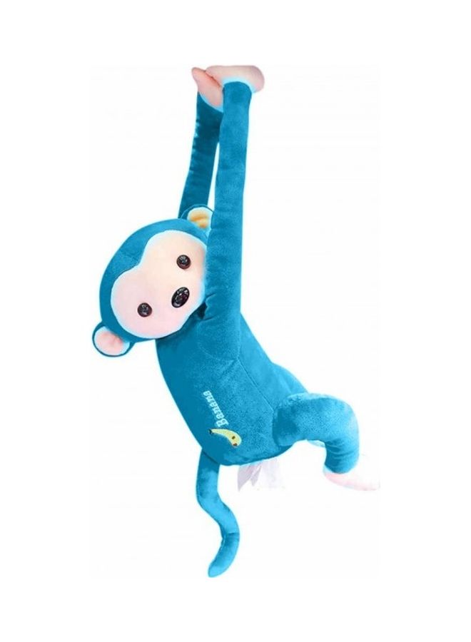 Hanging Monkey Tissue Holder Blue 35cm - Image 1
