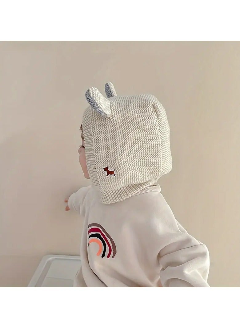 A Knitted Woolen Hat For Kids With Fleece Lining For The Ears, Suitable For Boys And Girls Up To 3 Years Old. - Image 2