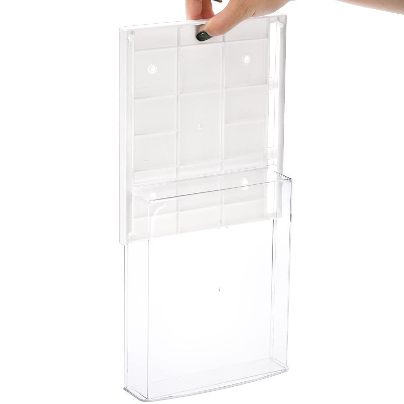 SOUJOY 3 Pack Under Desk Drawer, Self-Adhesive Slide Out Organizer Tray, Plastic Stick On Table Hidden Attachable Drawer Tray for Office Home School Kitchen - Image 3