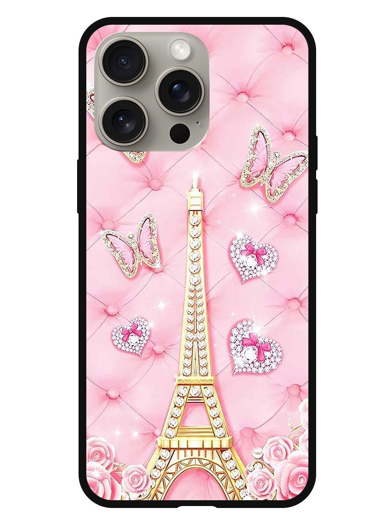 Theodor Protective Case Anti Scratch Shock Proof Bumper Cover For iPhone 15 Pro Eiffel Tower (2) - Image 1