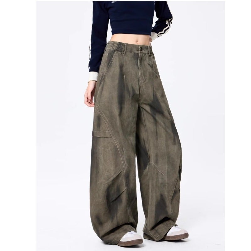 Unisex Classic Denim Jeans Loose Fit Daily Outdoor Wear - Image 1